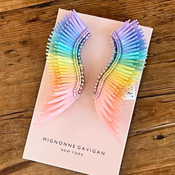 🌺🎉HP🎉🌺 NWT Mignonne Gavigan Madeline Earrings Rainbow Pastel - Picture 14 of 16